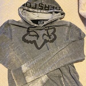 Fox Heather Gray Hoodie